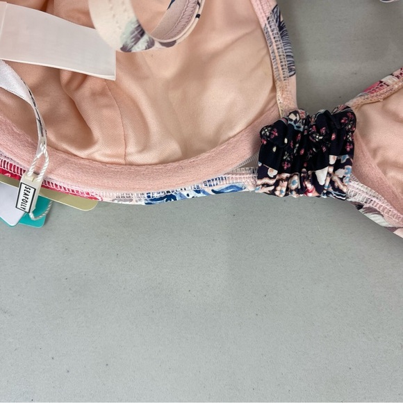 NEW Seafolly Water Garden Convertible Cross Back Bikini Top Underwire Sz 4 US - Picture 8 of 11